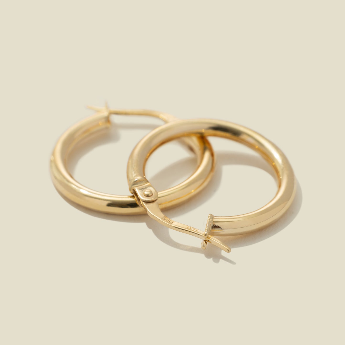14k Solid Gold Maude Hoop Earrings 14k Solid Gold Earring