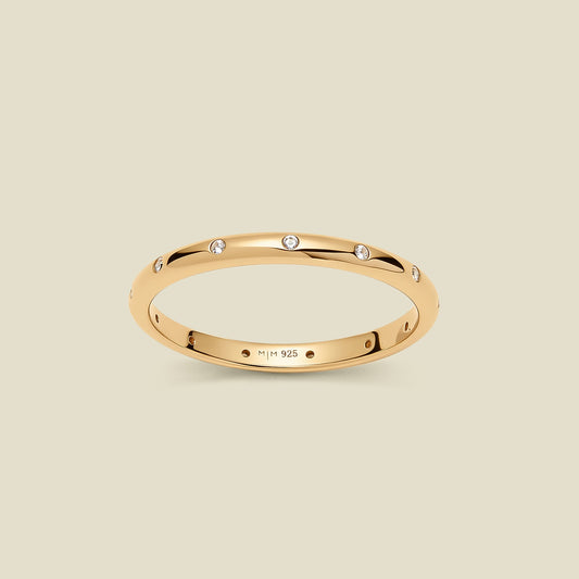 CZ Poppy Eternity Stacking Ring