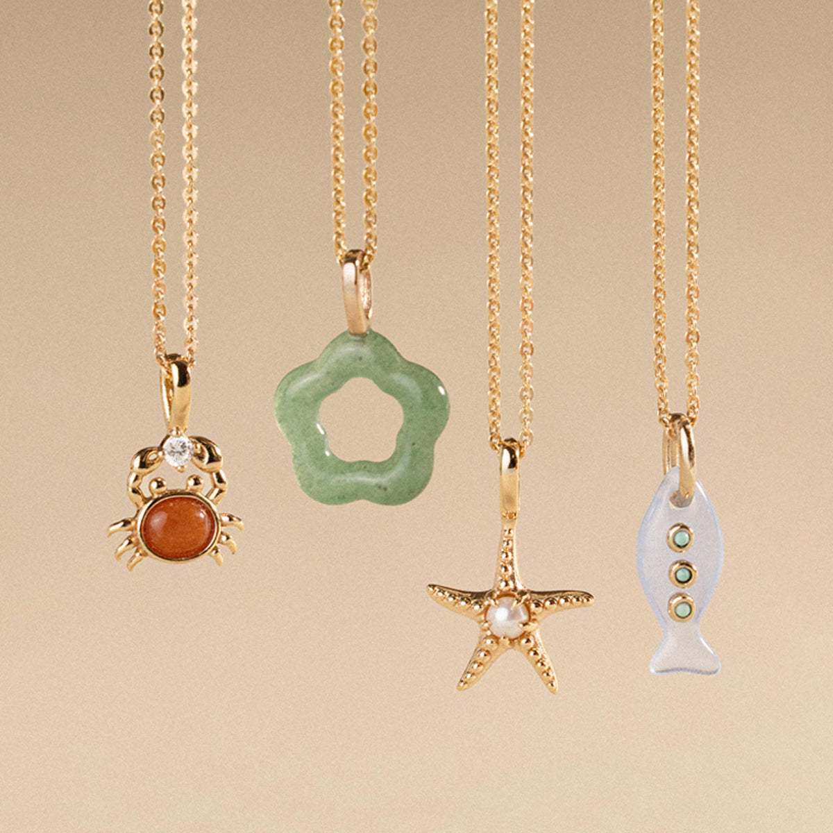 Crab Charm Necklace