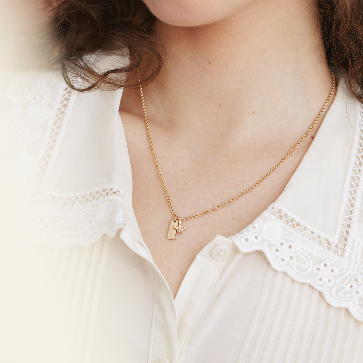 Bee Gemstone Charm