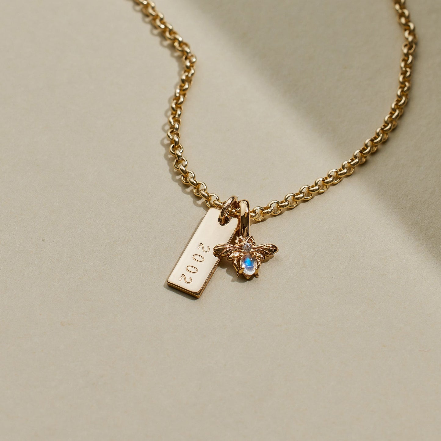Bee Gemstone Charm