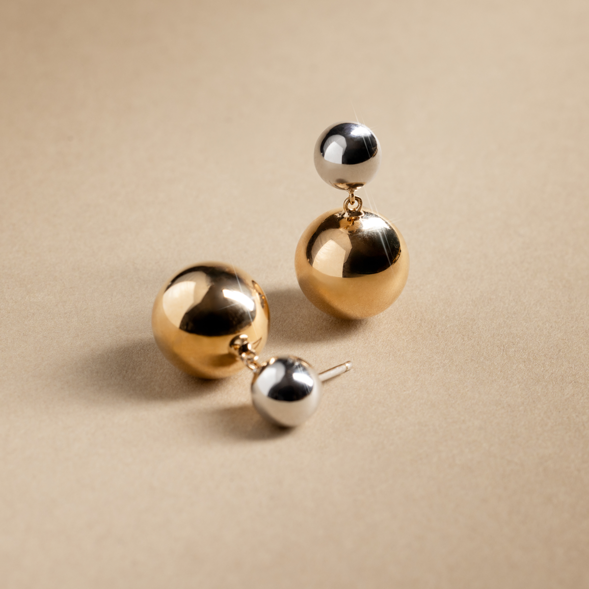 Sol Drop Stud Earrings