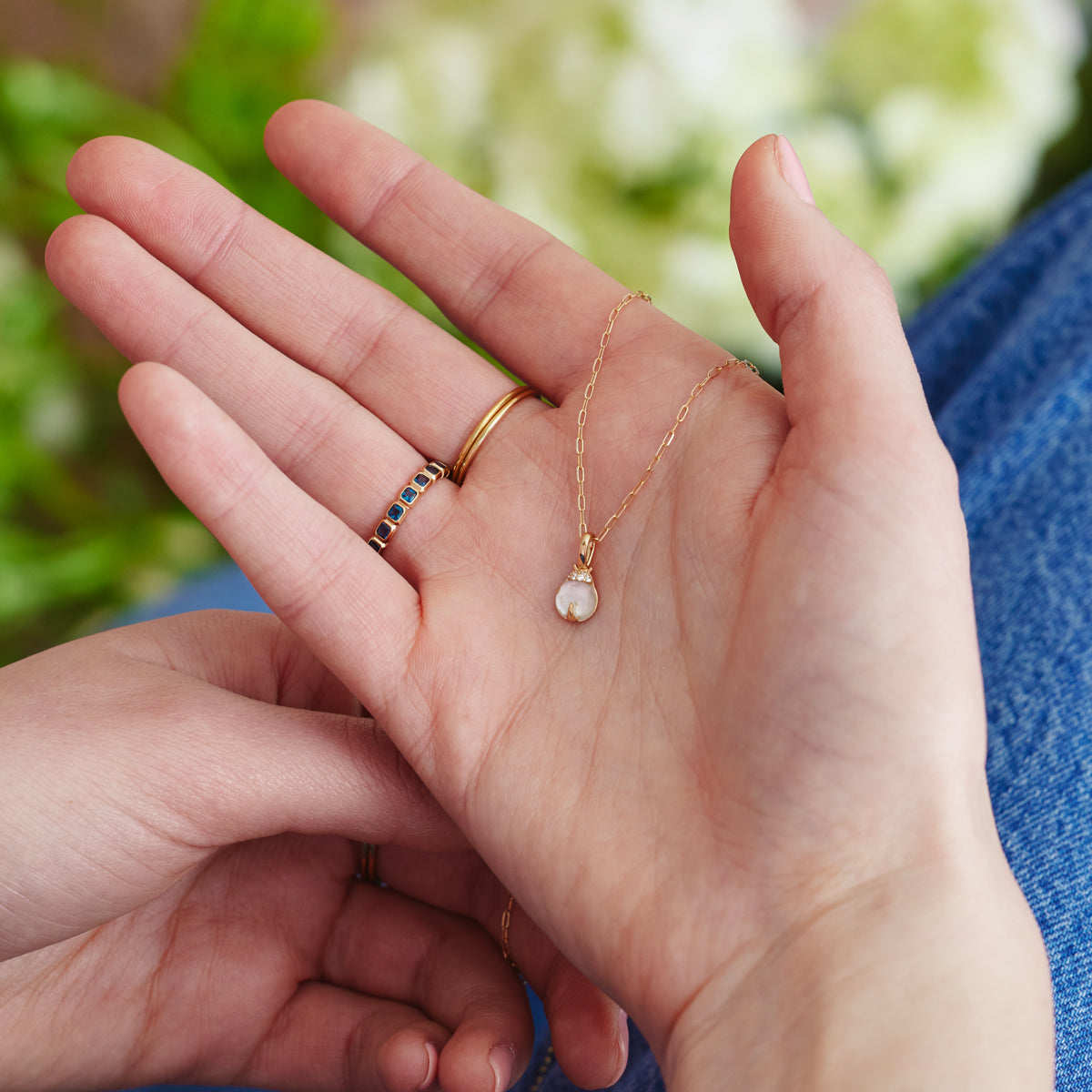 Ladybug Gemstone Charm