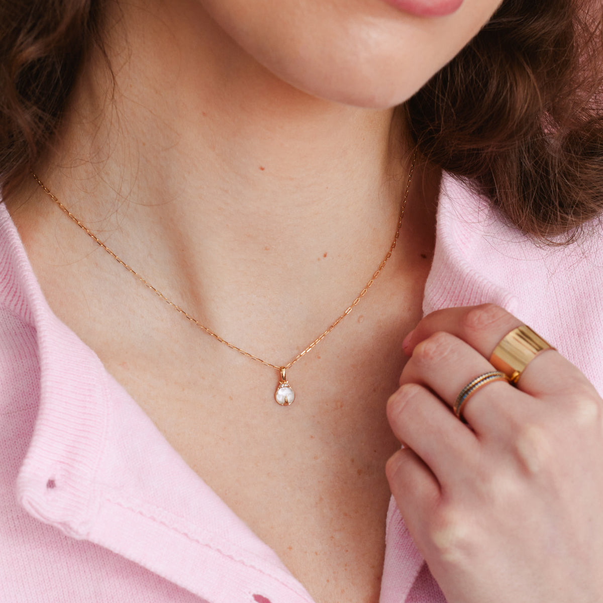 Ladybug Gemstone Charm