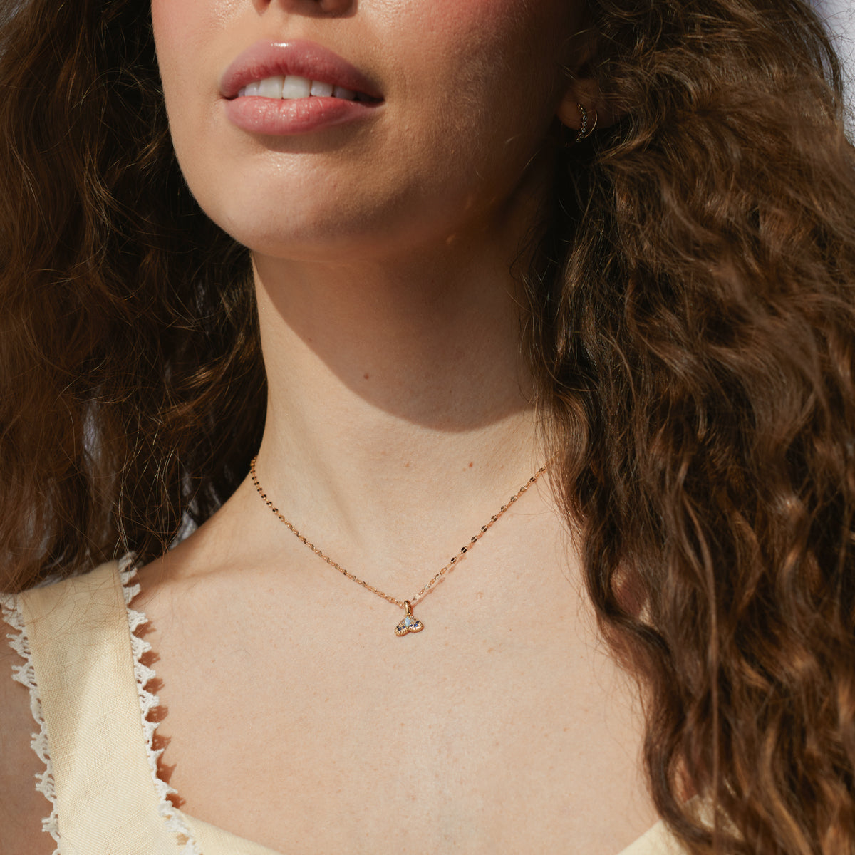 Moth Gemstone Charm
