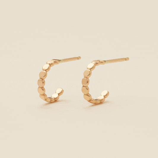 Poppy Hoop Earrings Gold Filled / 10mm Earring