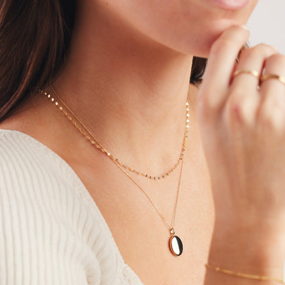 14k Mini Lace Chain 14k Solid Gold Necklace