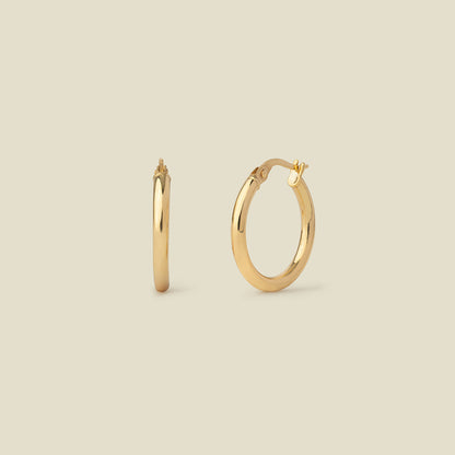 14k Solid Gold Maude Hoop Earrings 14k Solid Gold Earring