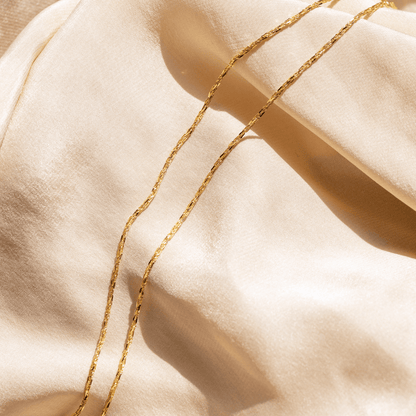 14k Solid Gold Tornado Necklace 14K Solid Gold Necklace