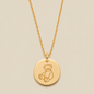 Teddy Bear Disc Necklace