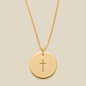 Cross Disc Necklace