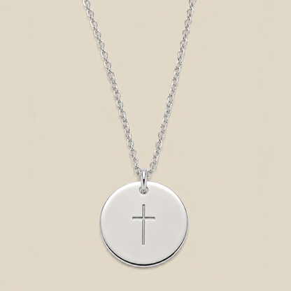 Cross Disc Necklace