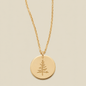 Pine Tree Disc Necklace