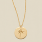 Palm Tree Disc Necklace