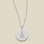 Pine Tree Disc Necklace