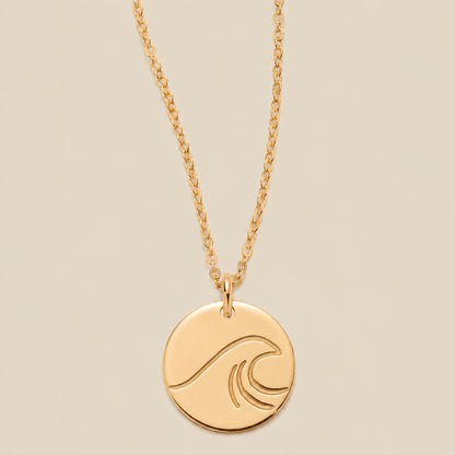 The Wave Disc Necklace