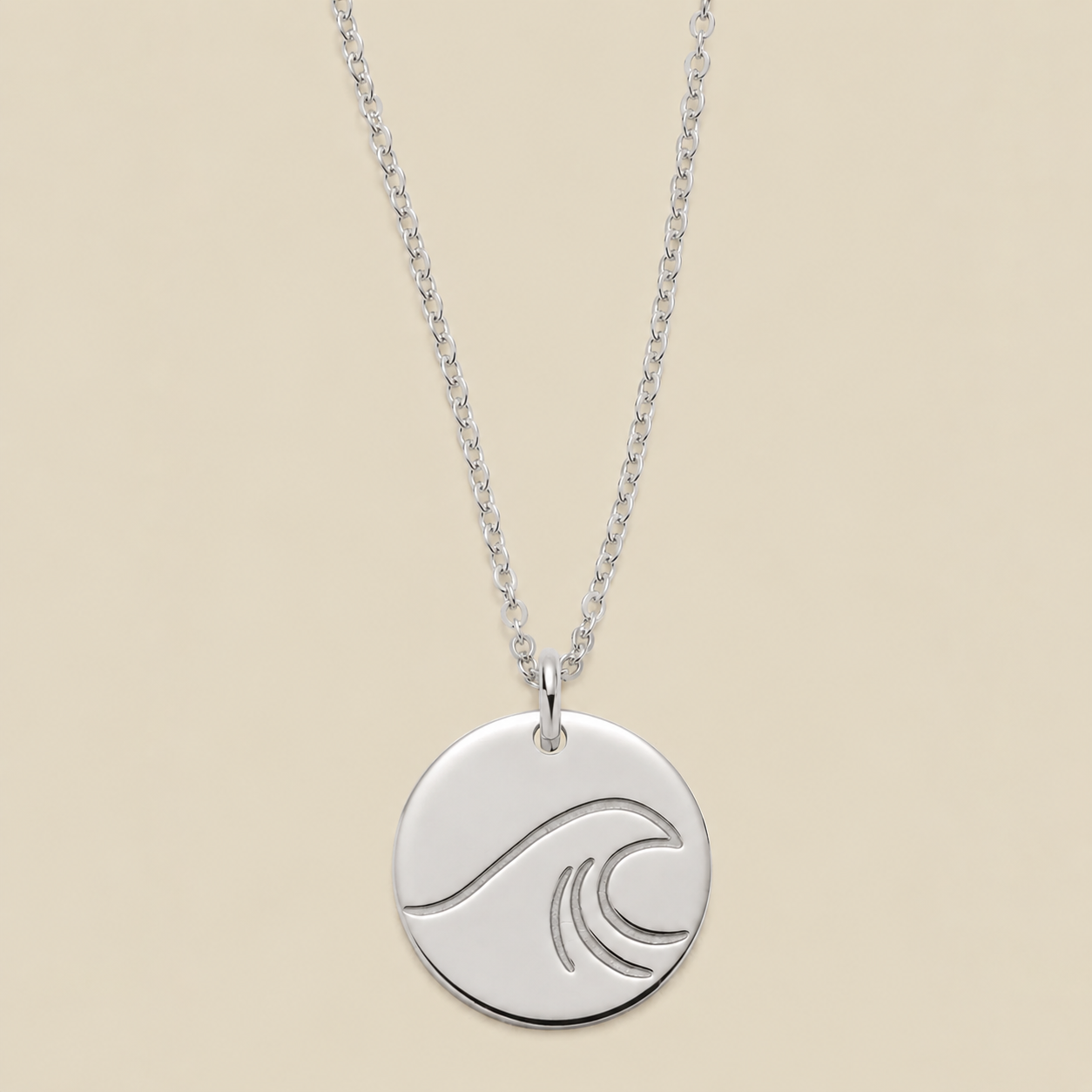 The Wave Disc Necklace