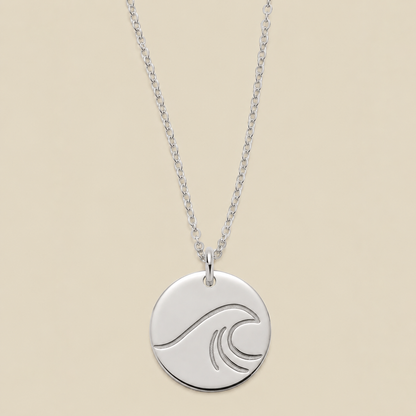 The Wave Disc Necklace
