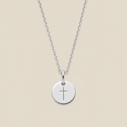 Cross Disc Necklace