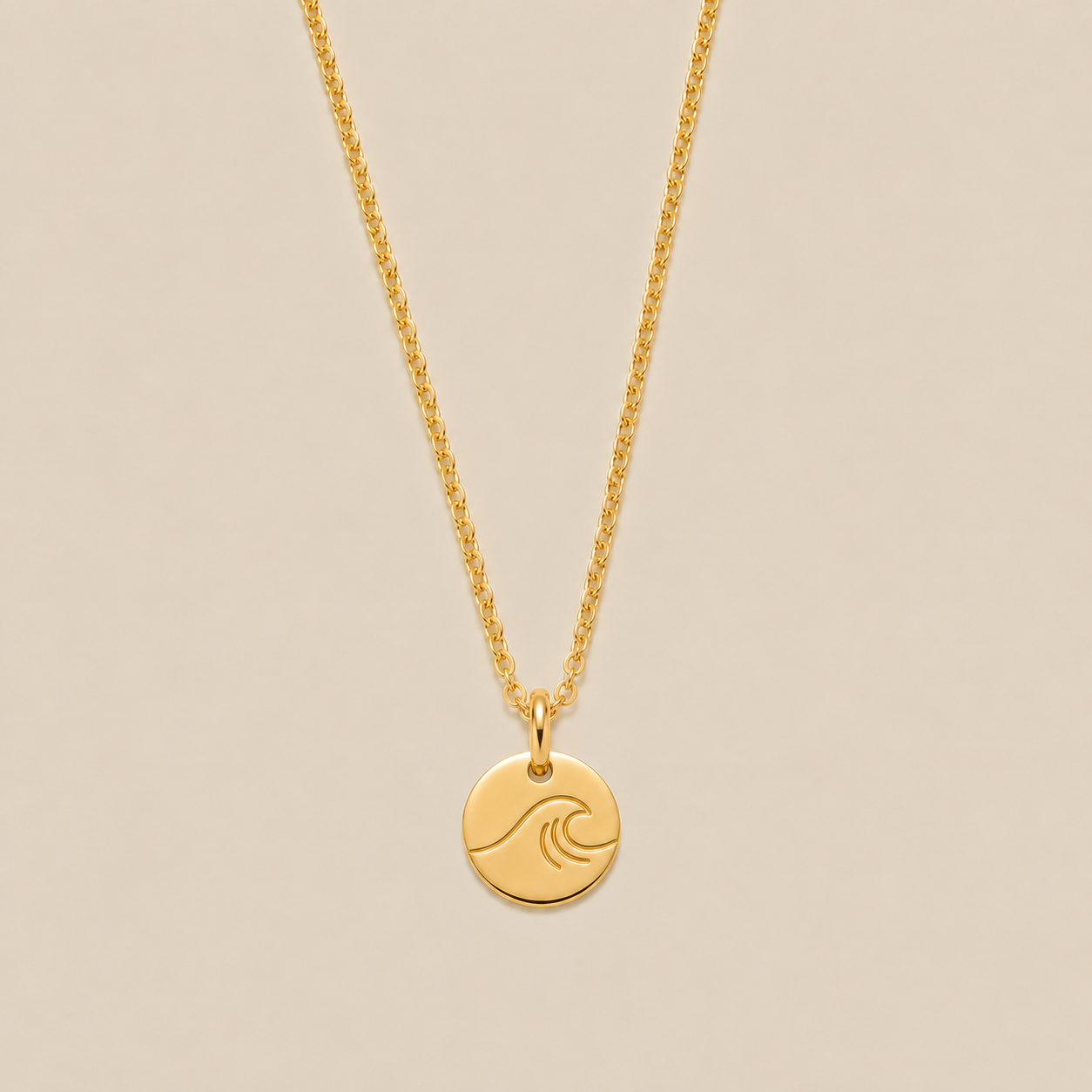 The Wave Disc Necklace