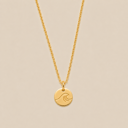 The Wave Disc Necklace