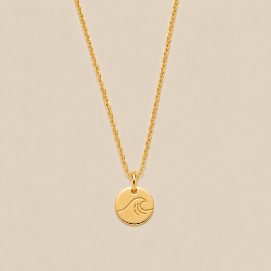 The Wave Disc Necklace