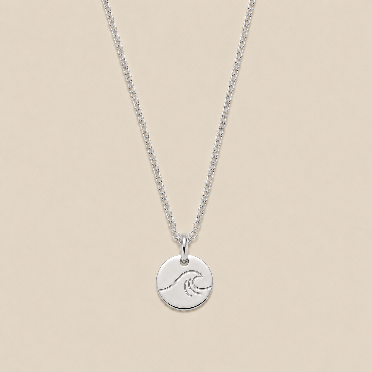 The Wave Disc Necklace