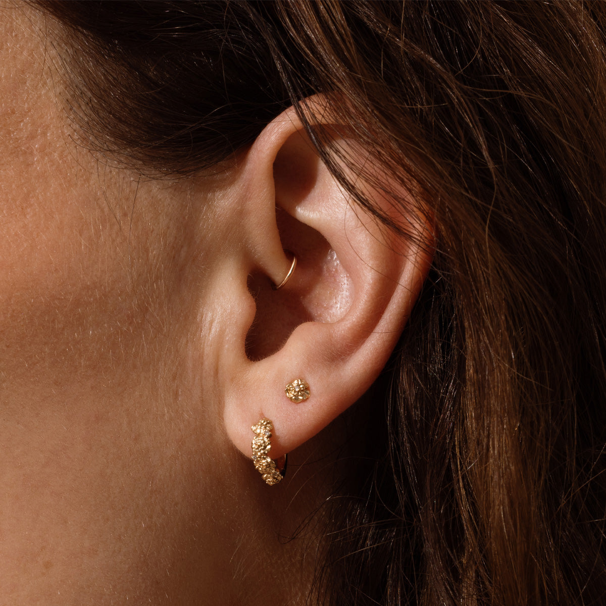 January CZ Birth Flower Stud Earrings