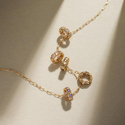 April Birthstone Spacer Charm