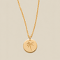 Palm Tree Disc Necklace