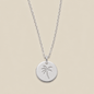 Palm Tree Disc Necklace