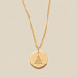 Pine Tree Disc Necklace