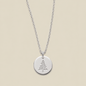 Pine Tree Disc Necklace