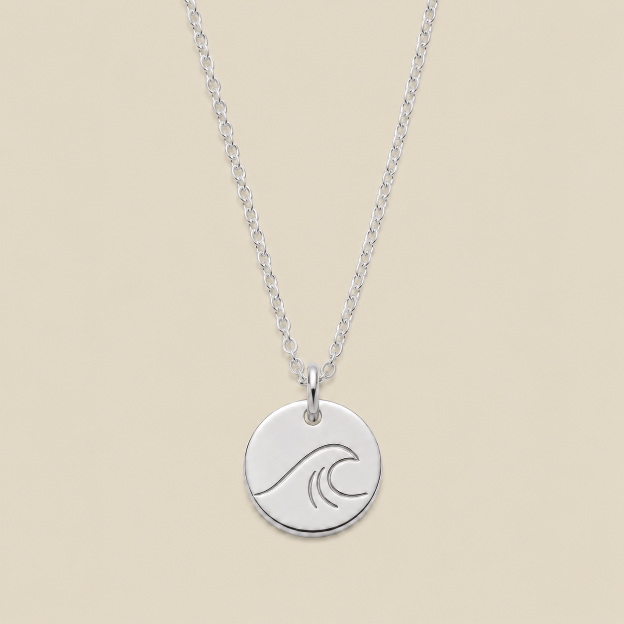 The Wave Disc Necklace