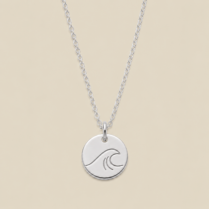 The Wave Disc Necklace
