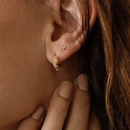 June CZ Birth Flower Stud Earrings