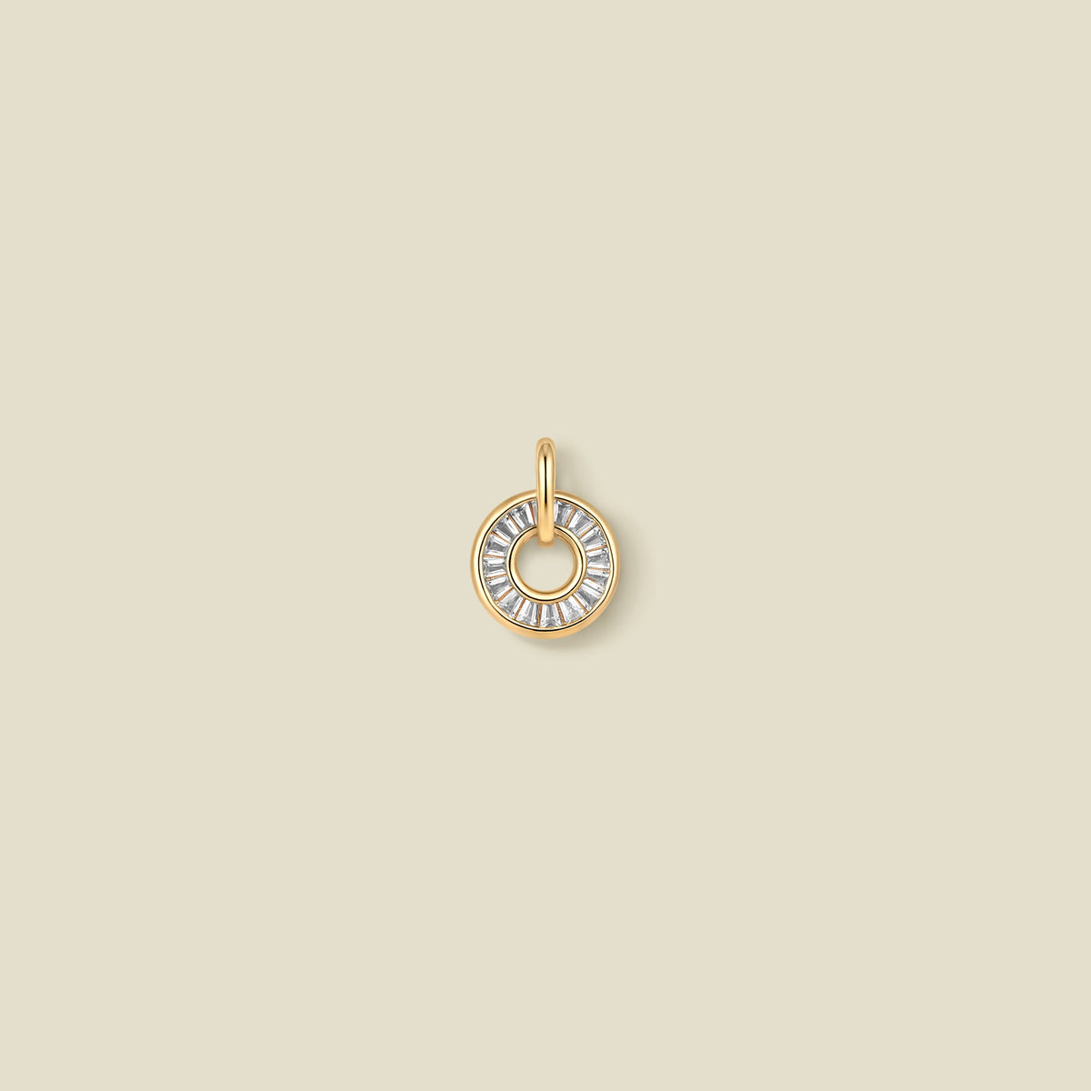 April Baguette Birthstone Charm