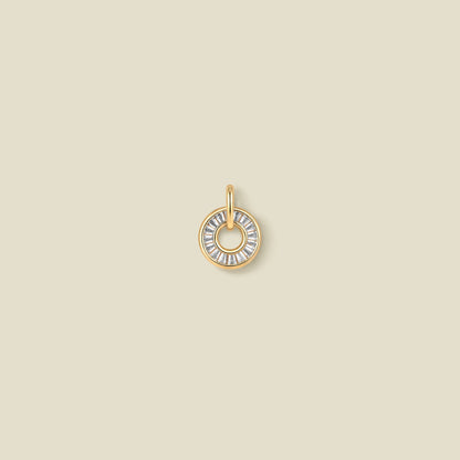 April Baguette Birthstone Charm