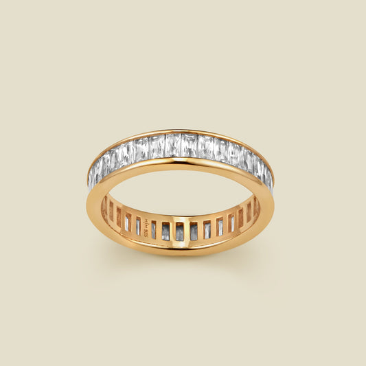 April Baguette Birthstone Ring