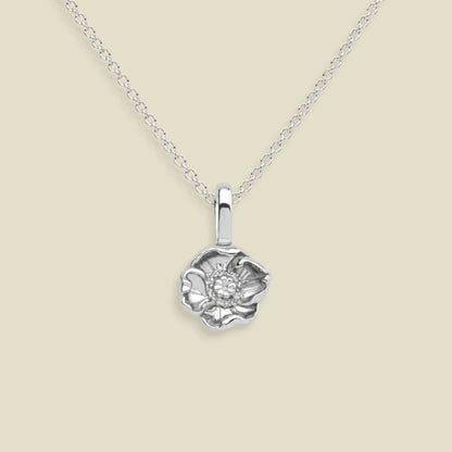 August Birth Flower Charm Necklace