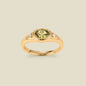 August Oval Birthstone Signet Ring