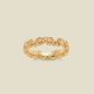 August CZ Birth Flower Eternity Ring