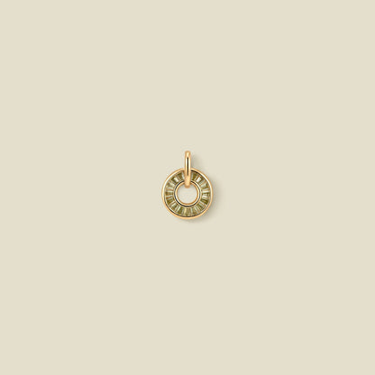 August Baguette Birthstone Charm