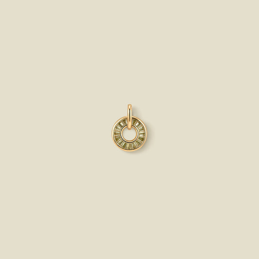 August Baguette Birthstone Charm