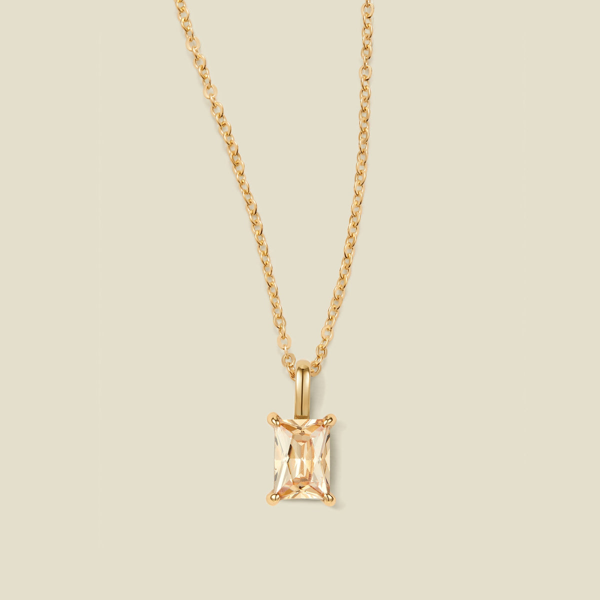 Baguette Charm Necklace