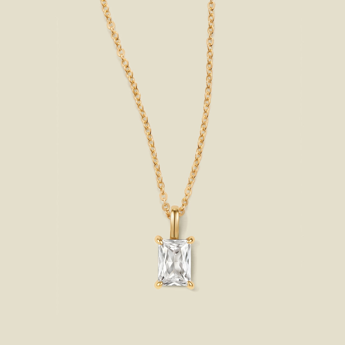 Baguette Charm Necklace