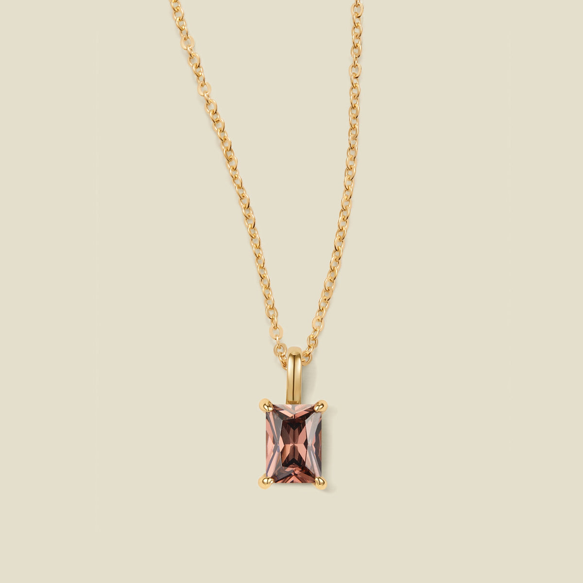 Baguette Charm Necklace