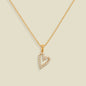 CZ Heart Charm Necklace