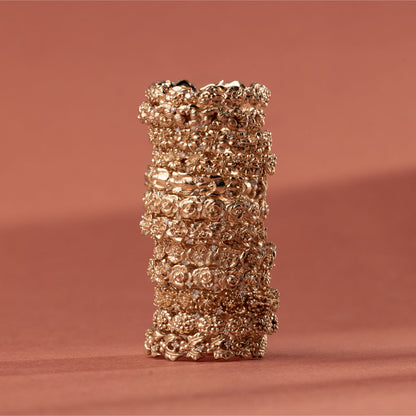 July CZ Birth Flower Eternity Ring