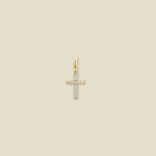 Mini CZ Cross Charm